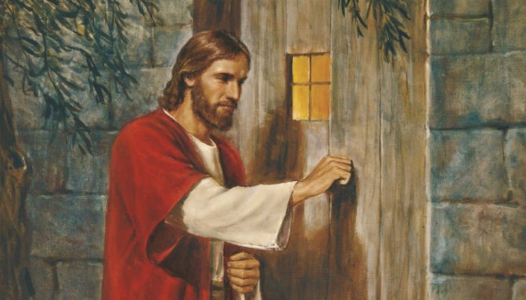 Jesus klopft an Türe